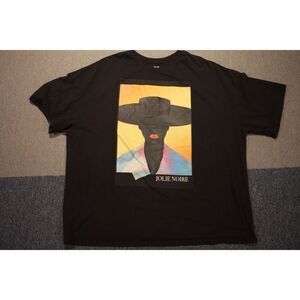 Jolie Noire Black Graphic Art T-Shirt - Size XXL